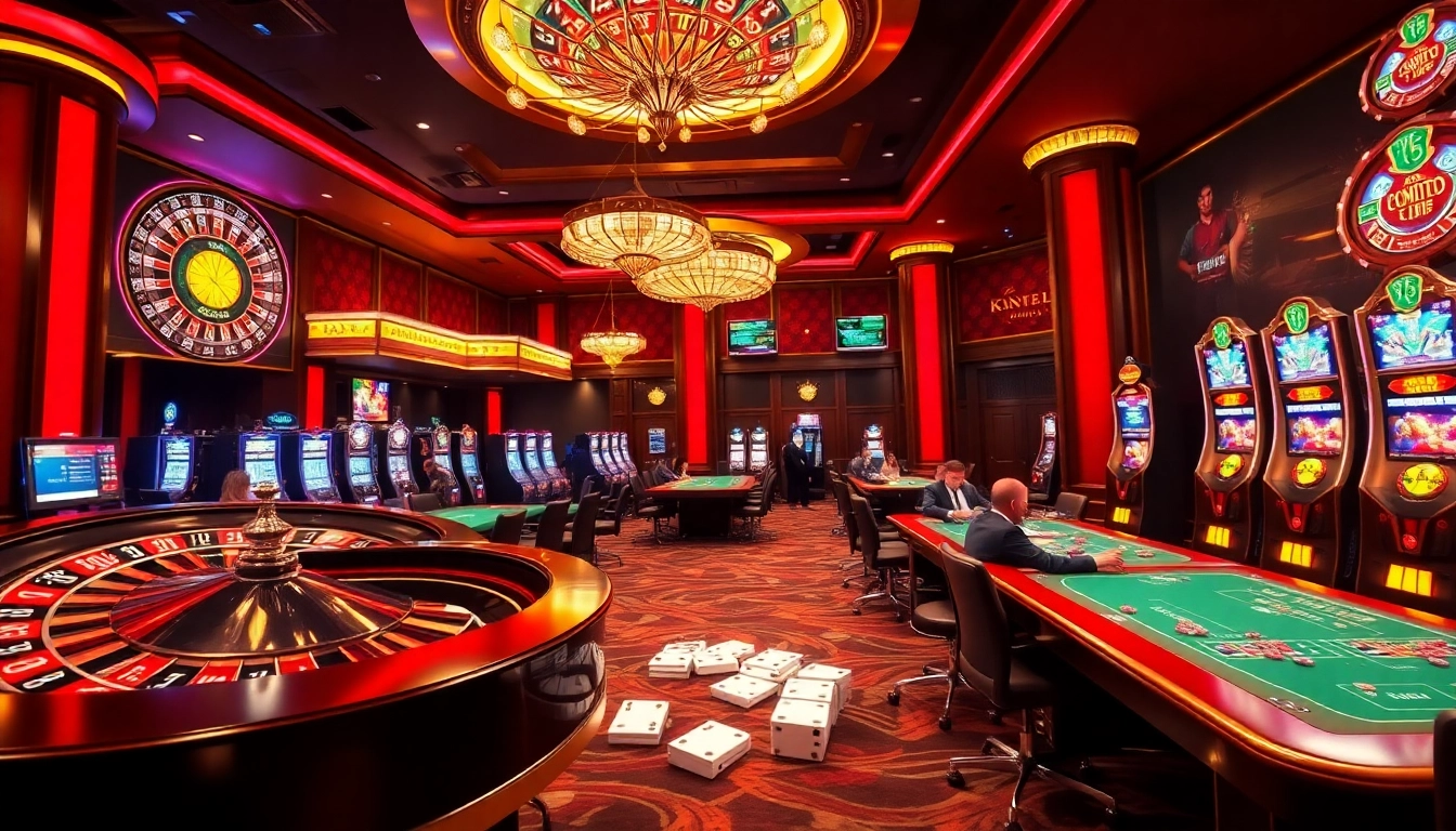 Experience the excitement of gaming at https://uu88.gl/ with a luxury casino ambiance featuring roulette and poker.