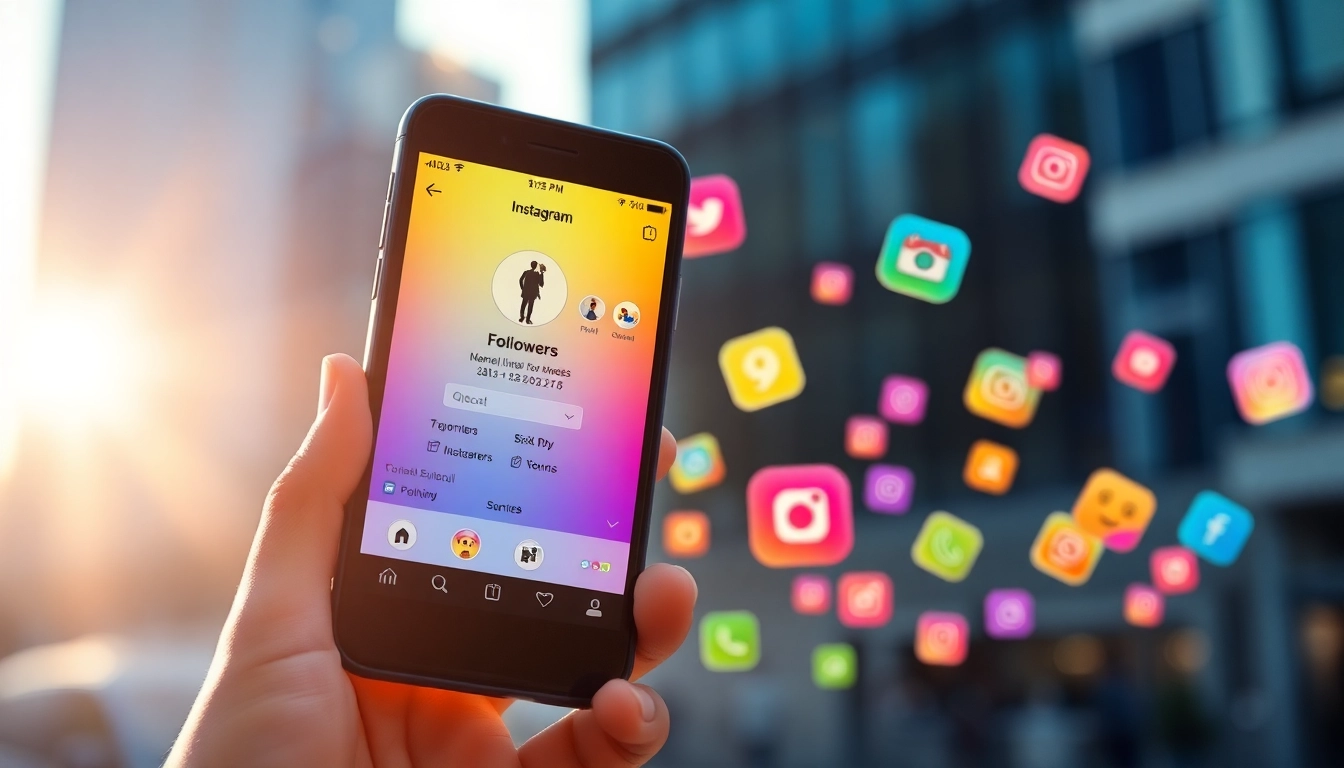 Jetzt Instagram Follower kaufen durch ansprechendes Smartphone-Profil mit wachsenden Follower-Zahlen.