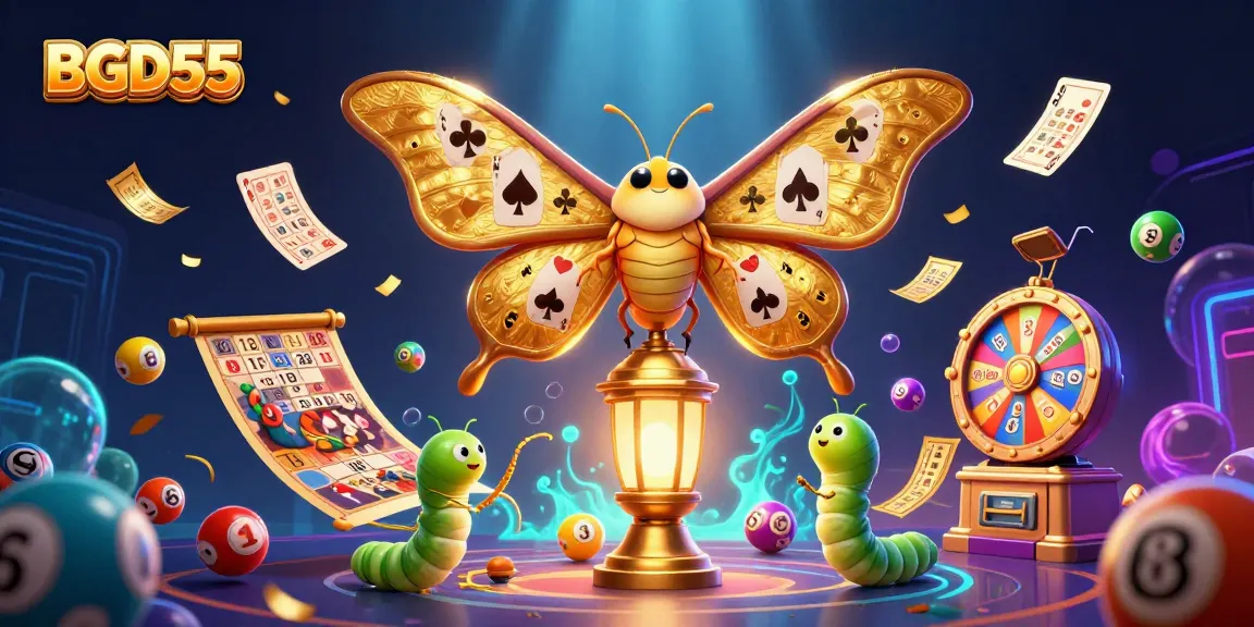 BGD55 engages players with vibrant lottery and casino elements, showcasing a dynamic gaming atmosphere.