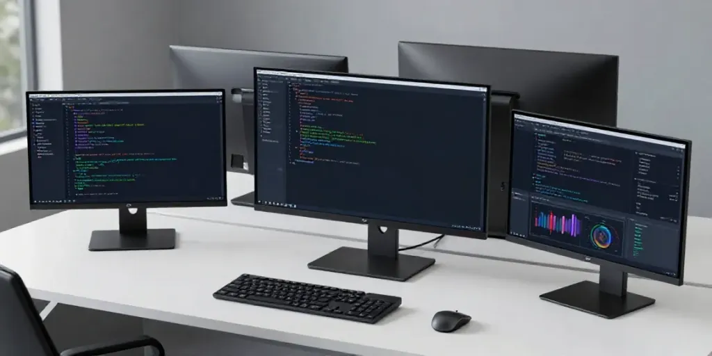 Gadget-Nachrichten im modernen Entwicklerbereich mit KI-Algorithmen und Codierung.