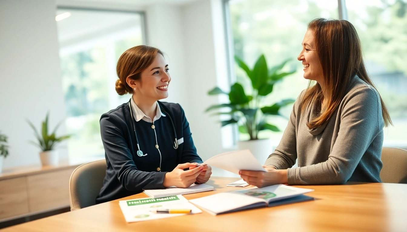 Gesundheitsratgeber Deutschland zeigt einen freundlichen Beratungstermin zur Gesundheitsförderung.