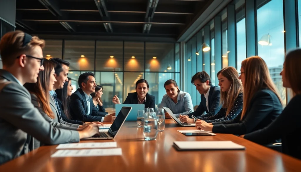 Professionals collaborating in Saarbrücken, highlighting the expertise of Headhunter Saarbrücken.