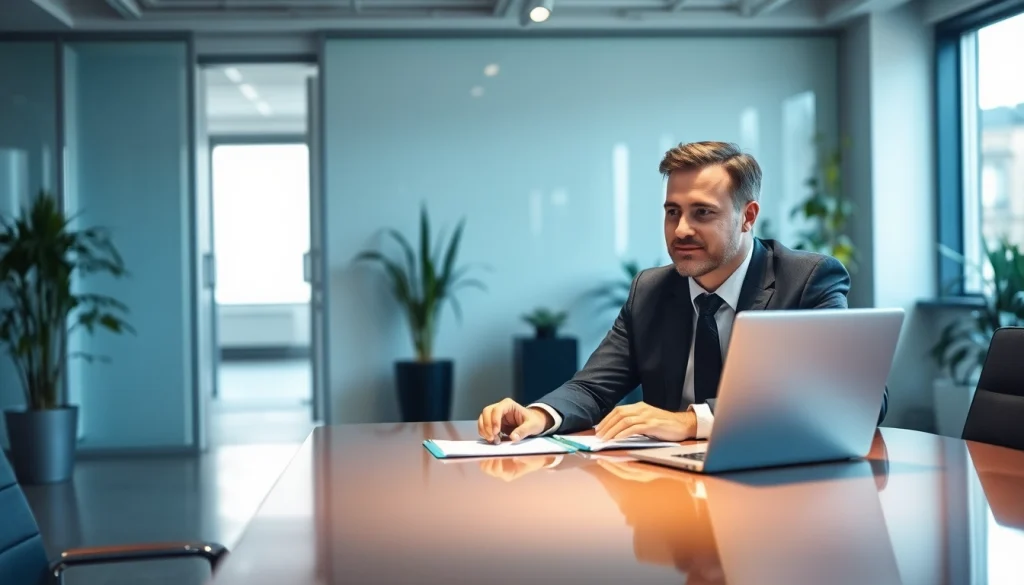 Professioneller Headhunter Hagen im Gespräch mit einem Klienten, zeigt Engagement und Expertise.