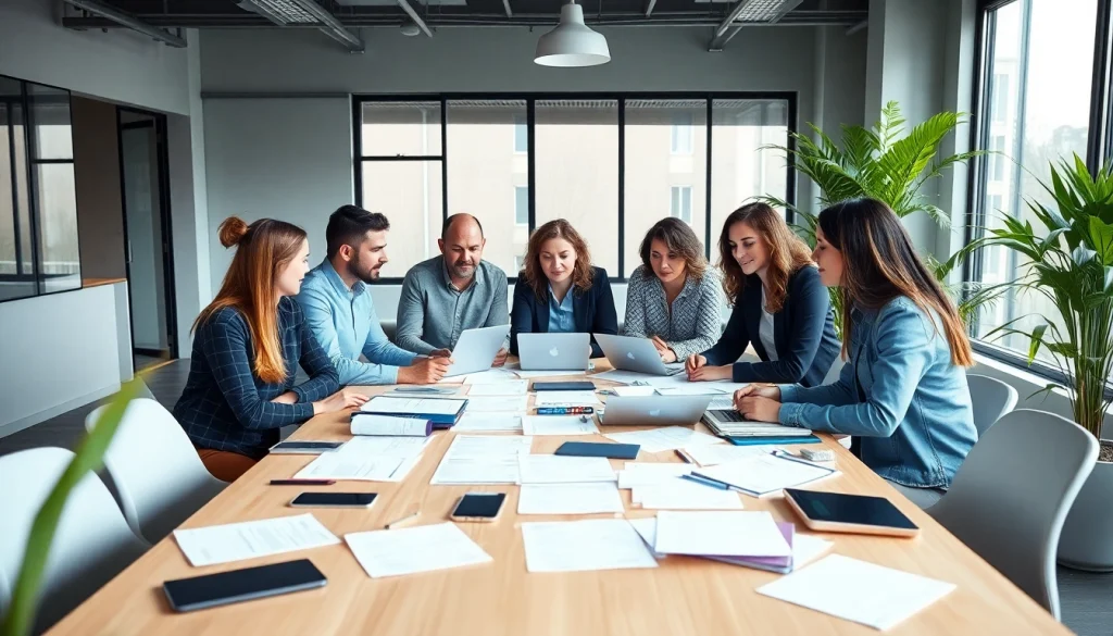 Recruitment team discussing strategies as Headhunter Karlsruhe.