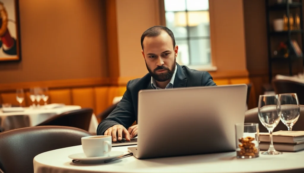 Headhunter Gastronomie in einem konzentrierten Gespräch mit einem Kandidaten.