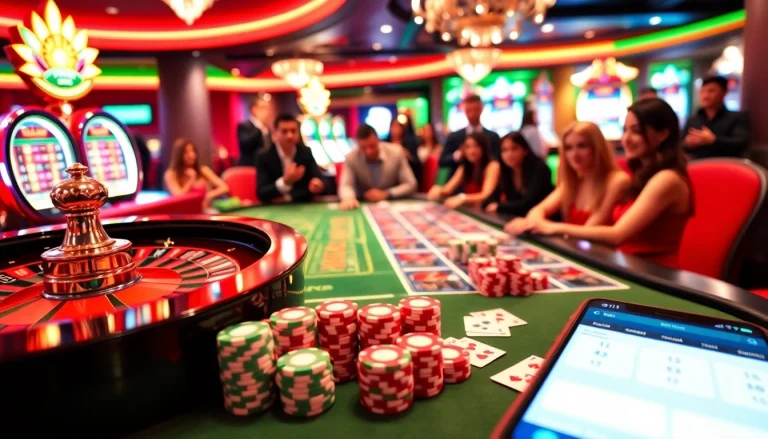 Experience the excitement of link 12bet with colorful poker chips and immersive casino gaming.