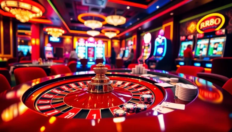 Experience excitement with RR88 shopping's vibrant roulette table and eager players.
