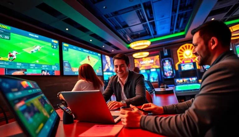 Exciting gaming environment at U888 showcasing sports betting and live casino games.