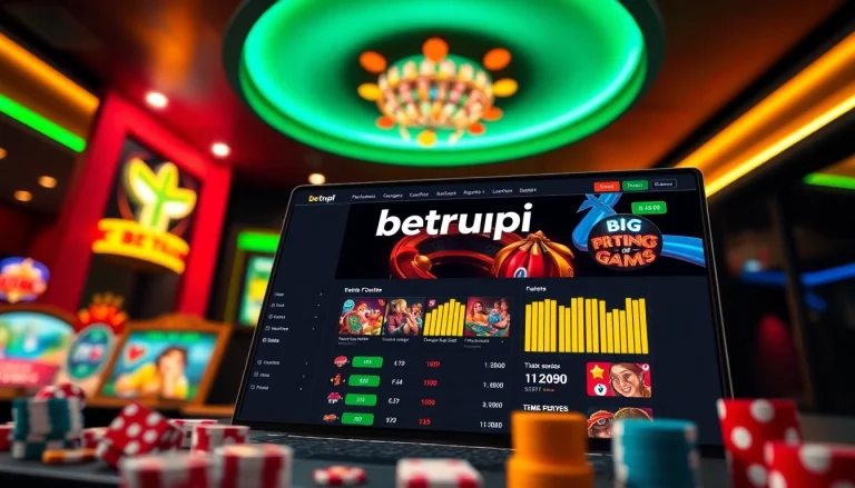 Betrupi'nin heyecan verici bahis platformu arayüzü, kullanıcı dostu detaylarla dolu.