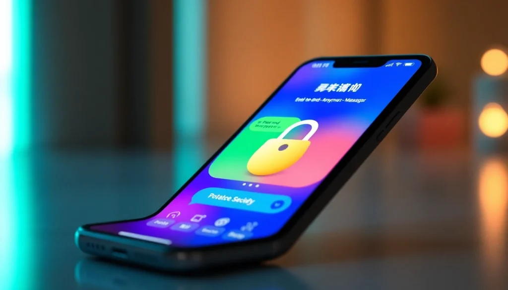 Engaging visual of Potato下载 app interface highlighting secure messaging features and privacy settings.