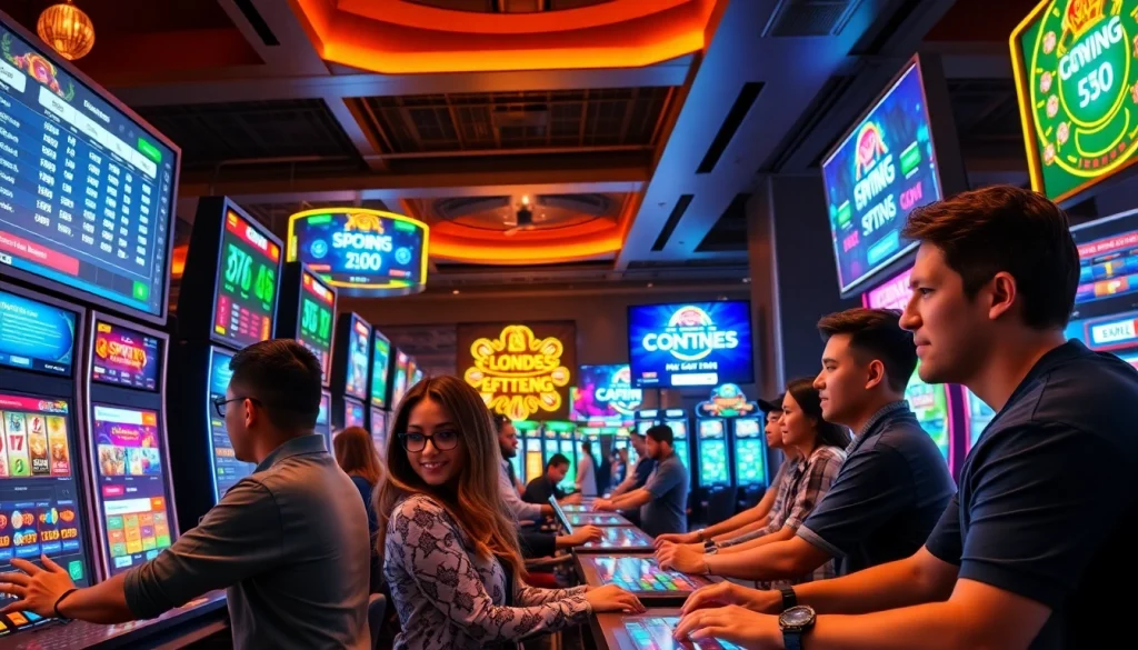 Exciting online betting experience at https://go8s.bio/ showcasing diverse players engaged in vibrant casino games.