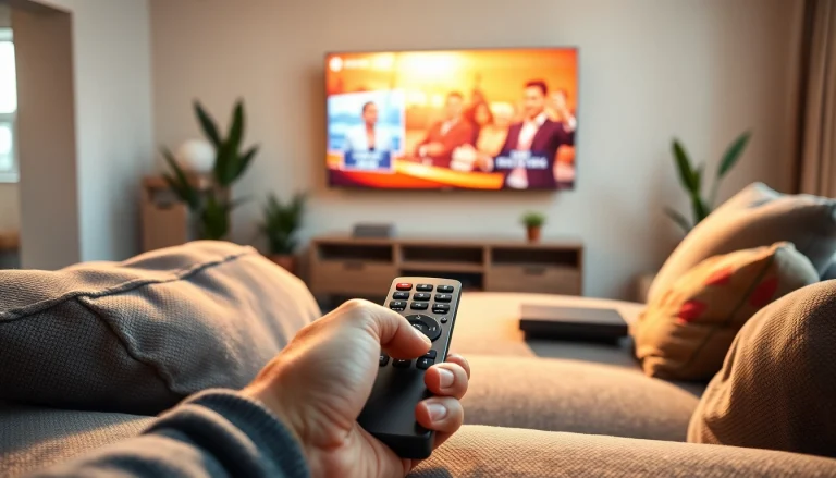 IPTV Streaming Lösung auf modernen Geräten in einladendem Wohnraum erleben.