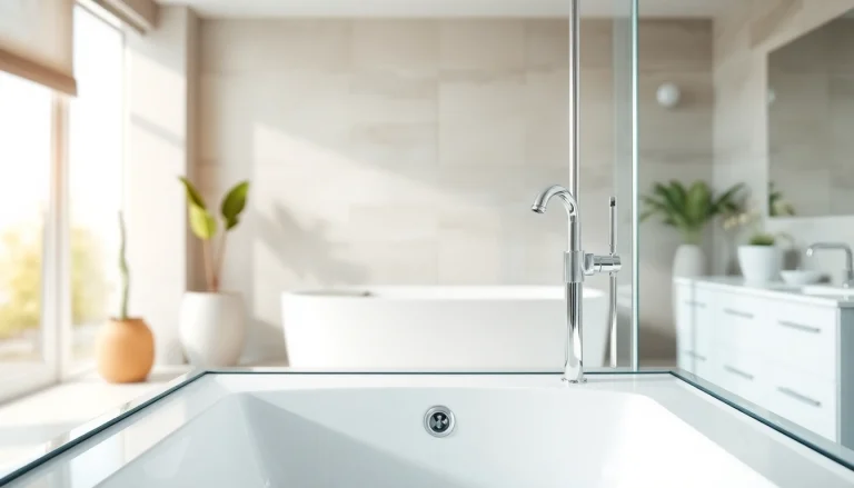 Duschkabine 90x90 in modernem Badezimmer mit eleganten Chromelementen und klaren Glaswänden.