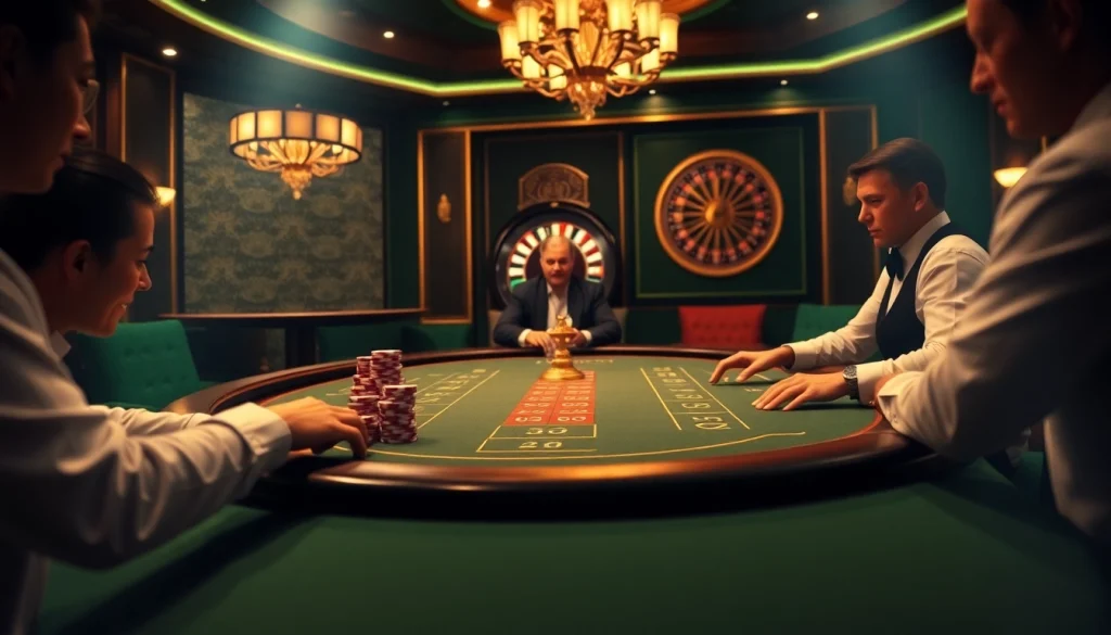 Players at the xin88 blackjack table enjoying a thrilling live dealer experience with vibrant colors.