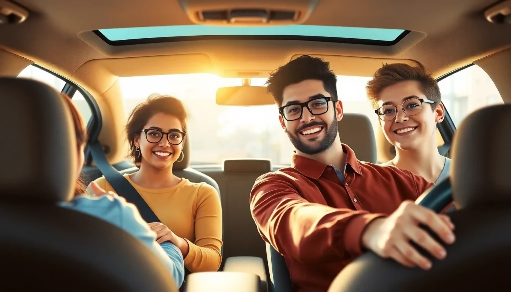 Einen Führerschein in Rumänien machen in einer Fahrschule mit unterschiedlichen Lernenden und Fahrlehrern.