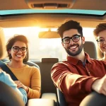 Einen Führerschein in Rumänien machen in einer Fahrschule mit unterschiedlichen Lernenden und Fahrlehrern.