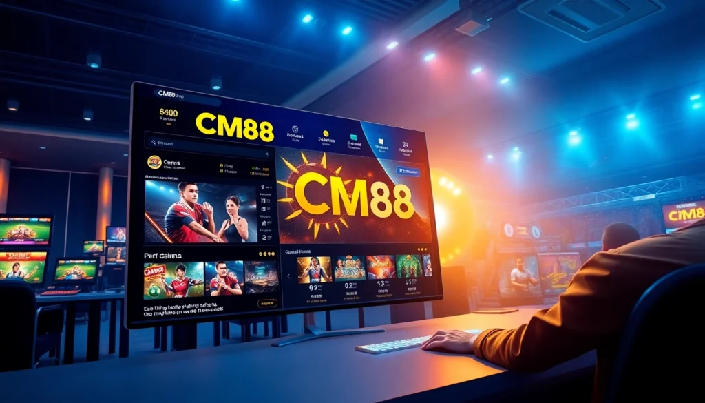 CM88 online betting platform showcasing vibrant games and user engagement