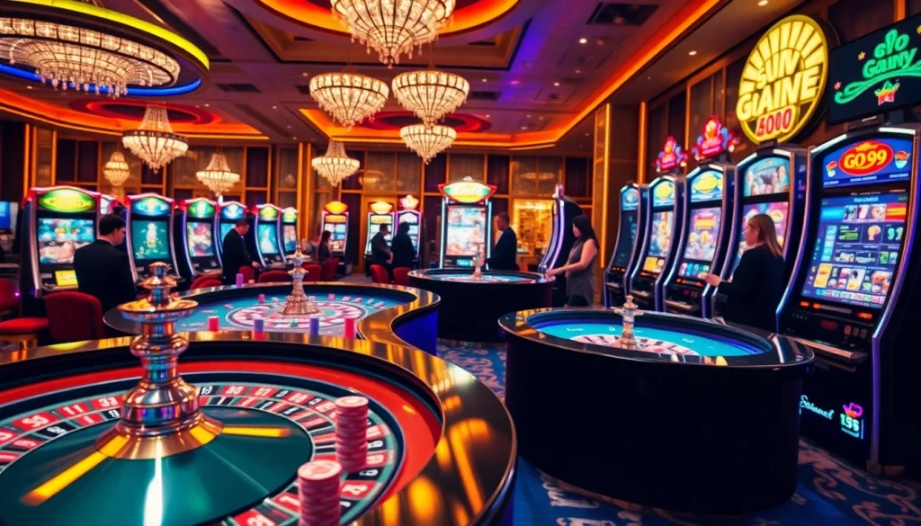 Experience thrilling gaming with go99 at top-quality casino tables and modern slot machines.