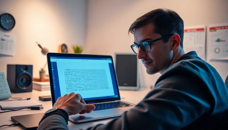 Interactive Morse code to text converter on a laptop in a modern, focused workspace.